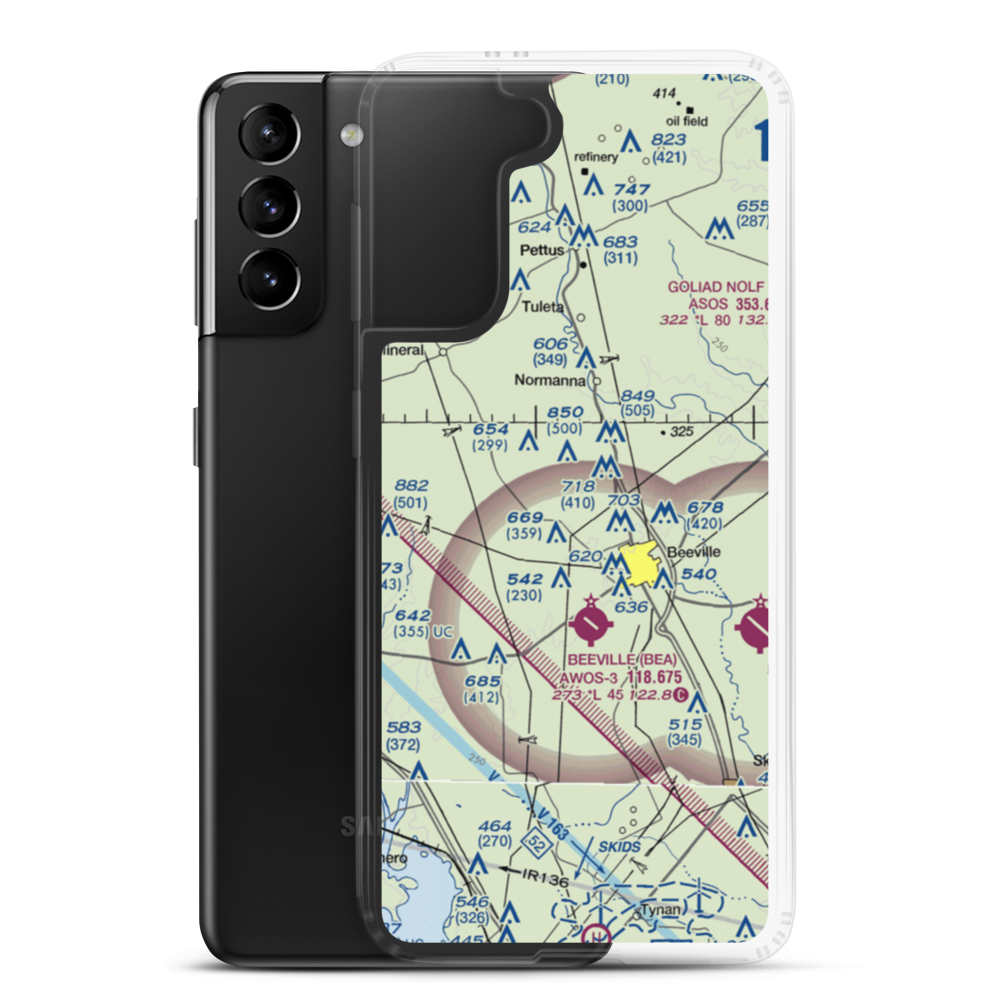 Brown Ranch Airport (57TX) VFR Sectional Samsung Case Samsung Galaxy S21 Plus model shown