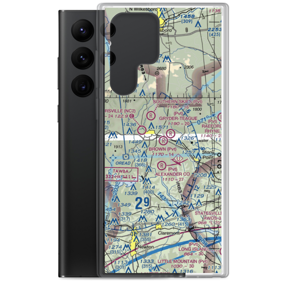 Brown STOLport (6NC4) VFR Sectional Samsung Case Samsung Galaxy S22 Ultra model shown