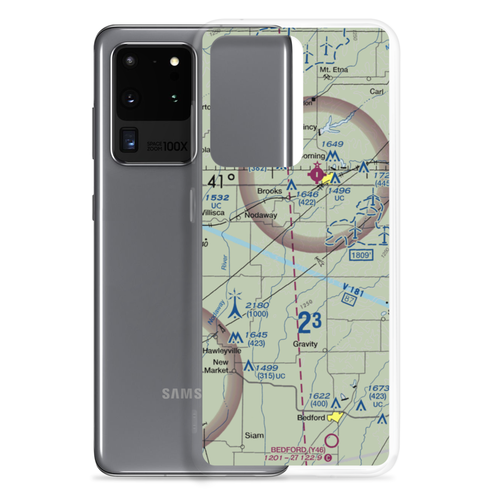 Brown Truck Sales Airport (1IA0) VFR Sectional Samsung Case Samsung Galaxy S20 Ultra model shown