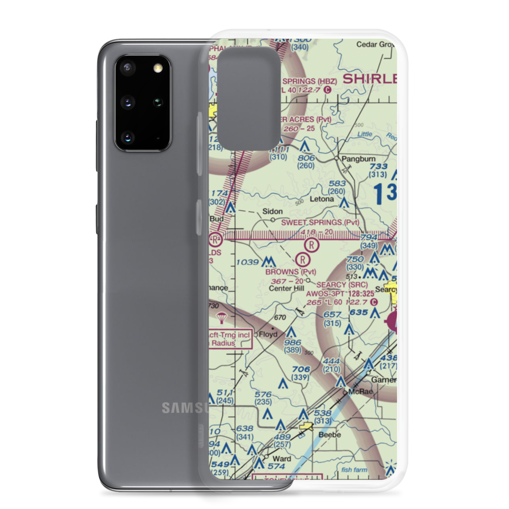Brown'S Airport (7AR4) VFR Sectional Samsung Case Samsung Galaxy S20 Plus model shown