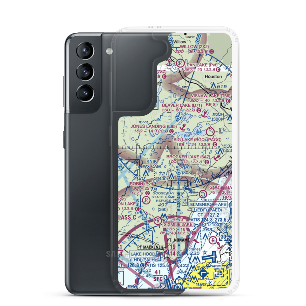 Brown's Homestead Airport (95AK) VFR Sectional Samsung Case Samsung Galaxy S21 model shown