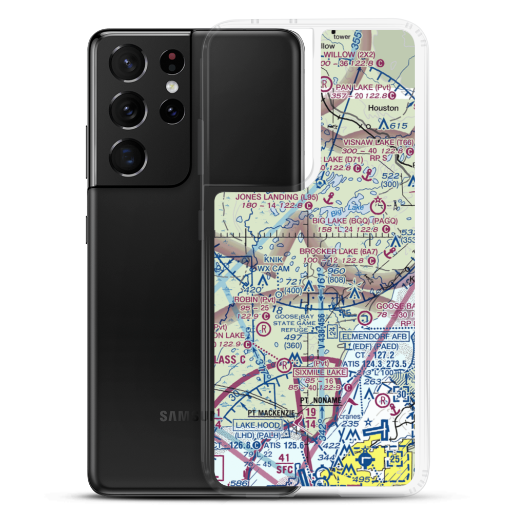 Brown's Homestead Airport (95AK) VFR Sectional Samsung Case Samsung Galaxy S21 Ultra model shown