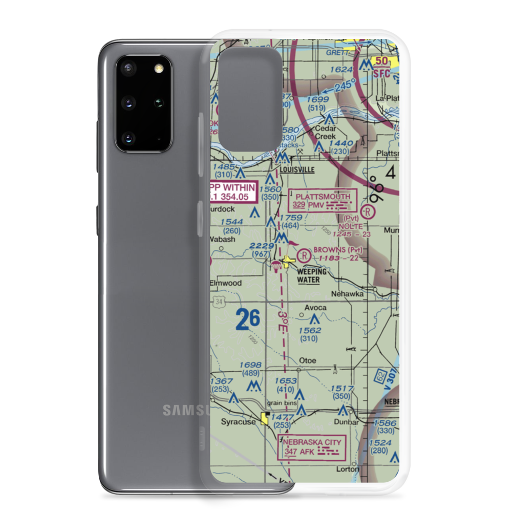 Browns Airport (EPG) VFR Sectional Samsung Case Samsung Galaxy S20 Plus model shown
