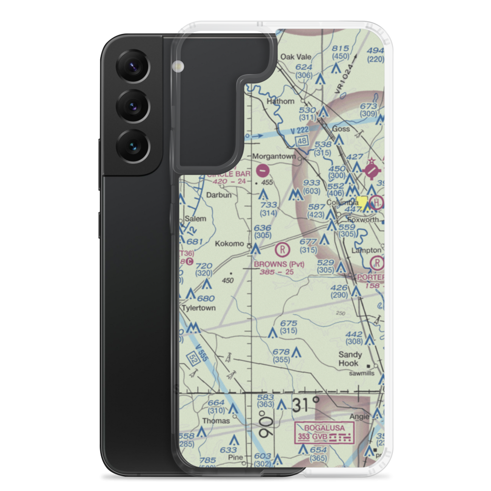 Browns Landing (32MS) VFR Sectional Samsung Case Samsung Galaxy S22 Plus model shown