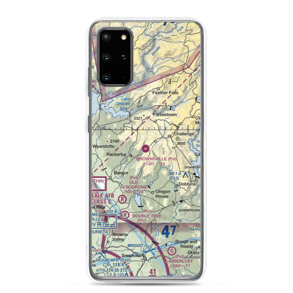 Brownsville Airport (F25) VFR Sectional Samsung Case Samsung Galaxy S20 Plus model shown