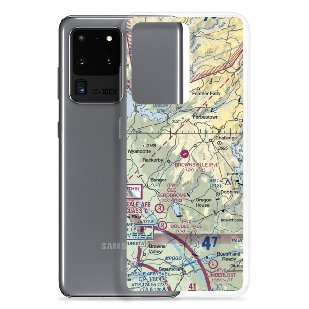 Brownsville Airport (F25) VFR Sectional Samsung Case Samsung Galaxy S20 Ultra model shown
