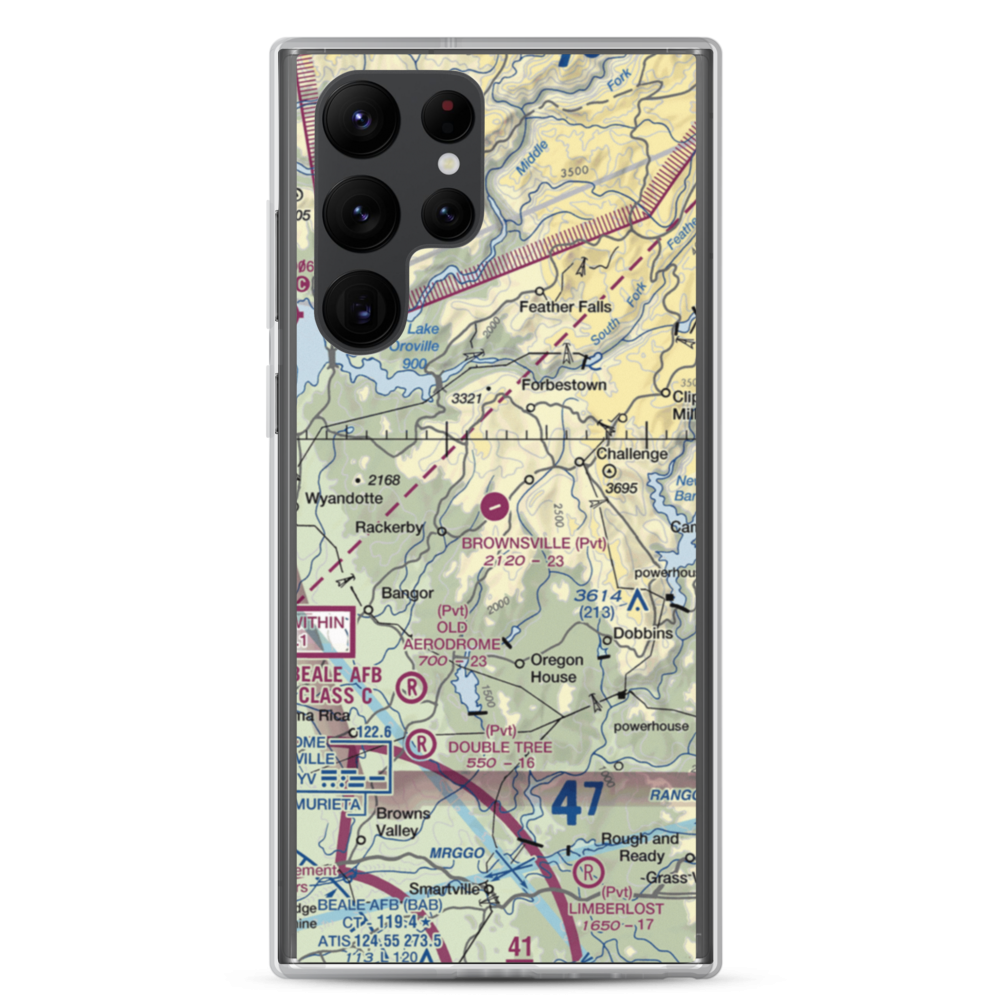 Brownsville Airport (F25) VFR Sectional Samsung Case Samsung Galaxy S22 Ultra model shown