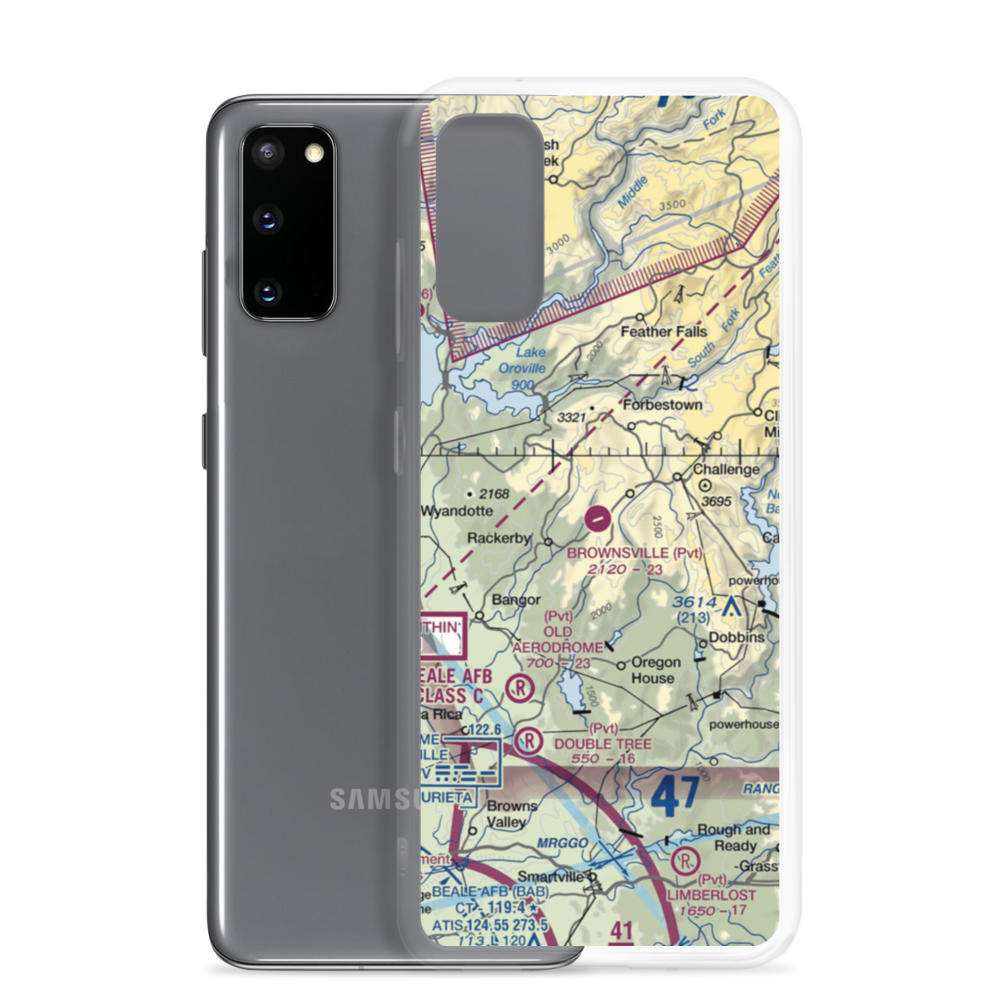 Brownsville Airport (F25) VFR Sectional Samsung Case Samsung Galaxy S20 model shown
