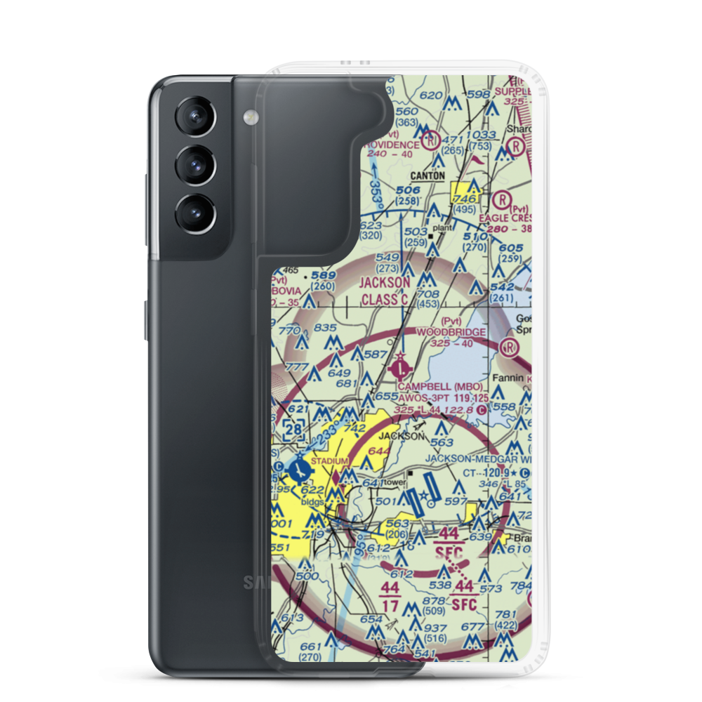 Bruce Campbell Field (MBO) VFR Sectional Samsung Case Samsung Galaxy S21 model shown