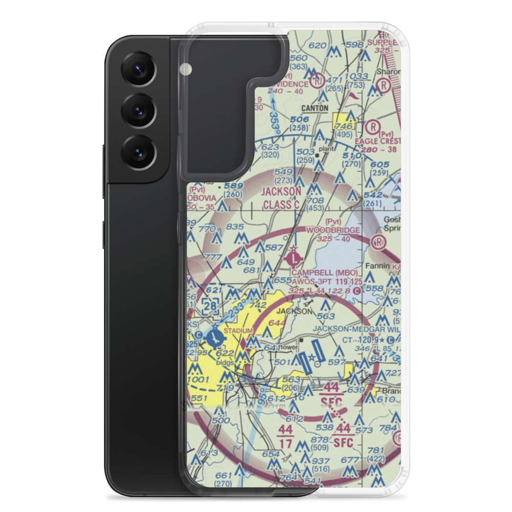 Bruce Campbell Field (MBO) VFR Sectional Samsung Case Samsung Galaxy S22 Plus model shown