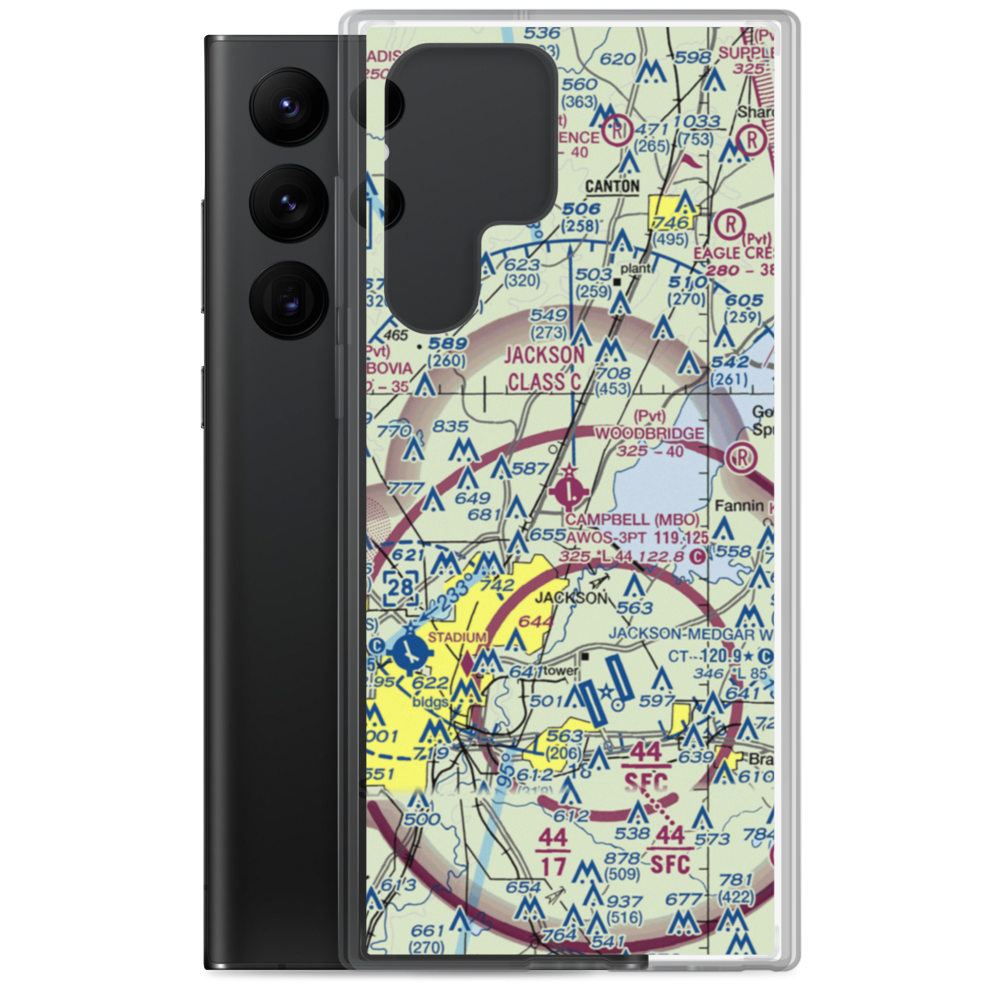 Bruce Campbell Field (MBO) VFR Sectional Samsung Case Samsung Galaxy S22 Ultra model shown