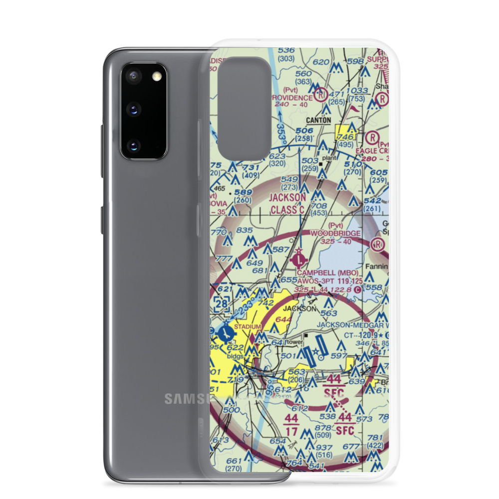 Bruce Campbell Field (MBO) VFR Sectional Samsung Case Samsung Galaxy S20 model shown