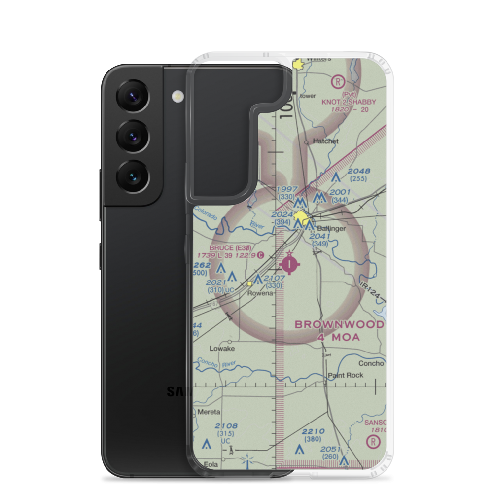 Bruce Field (E30) VFR Sectional Samsung Case Samsung Galaxy S22 model shown