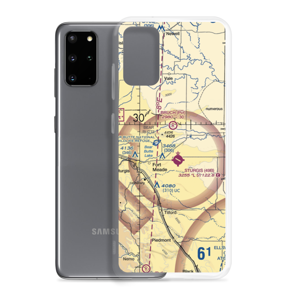 Bruch Ranch Airport (SD24) VFR Sectional Samsung Case Samsung Galaxy S20 Plus model shown