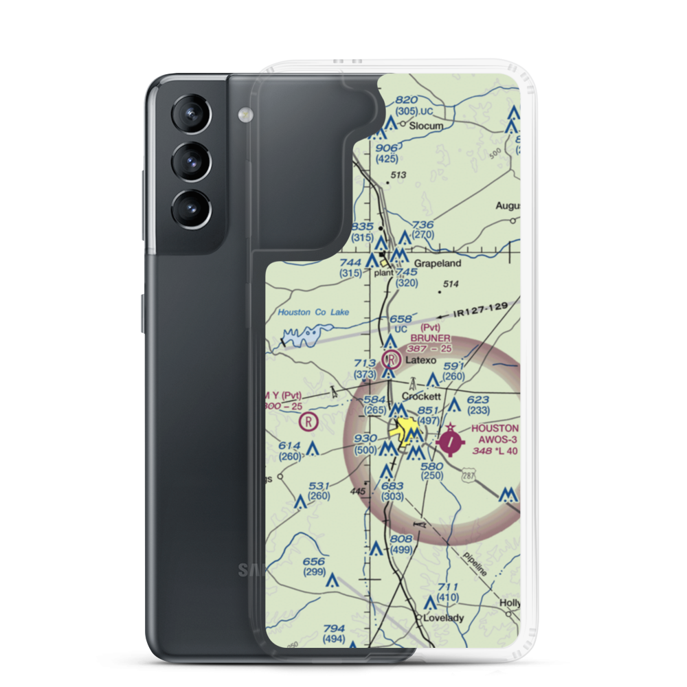 Bruner Airport (8TS3) VFR Sectional Samsung Case Samsung Galaxy S21 model shown