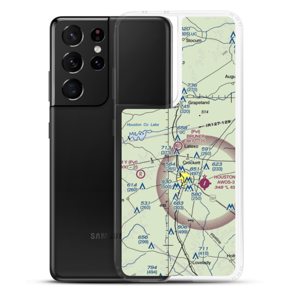 Bruner Airport (8TS3) VFR Sectional Samsung Case Samsung Galaxy S21 Ultra model shown