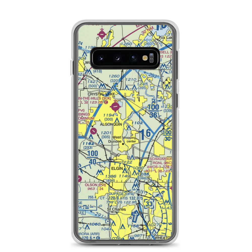 Brunner Airport (04LL) VFR Sectional Samsung Case Samsung Galaxy S10 model shown