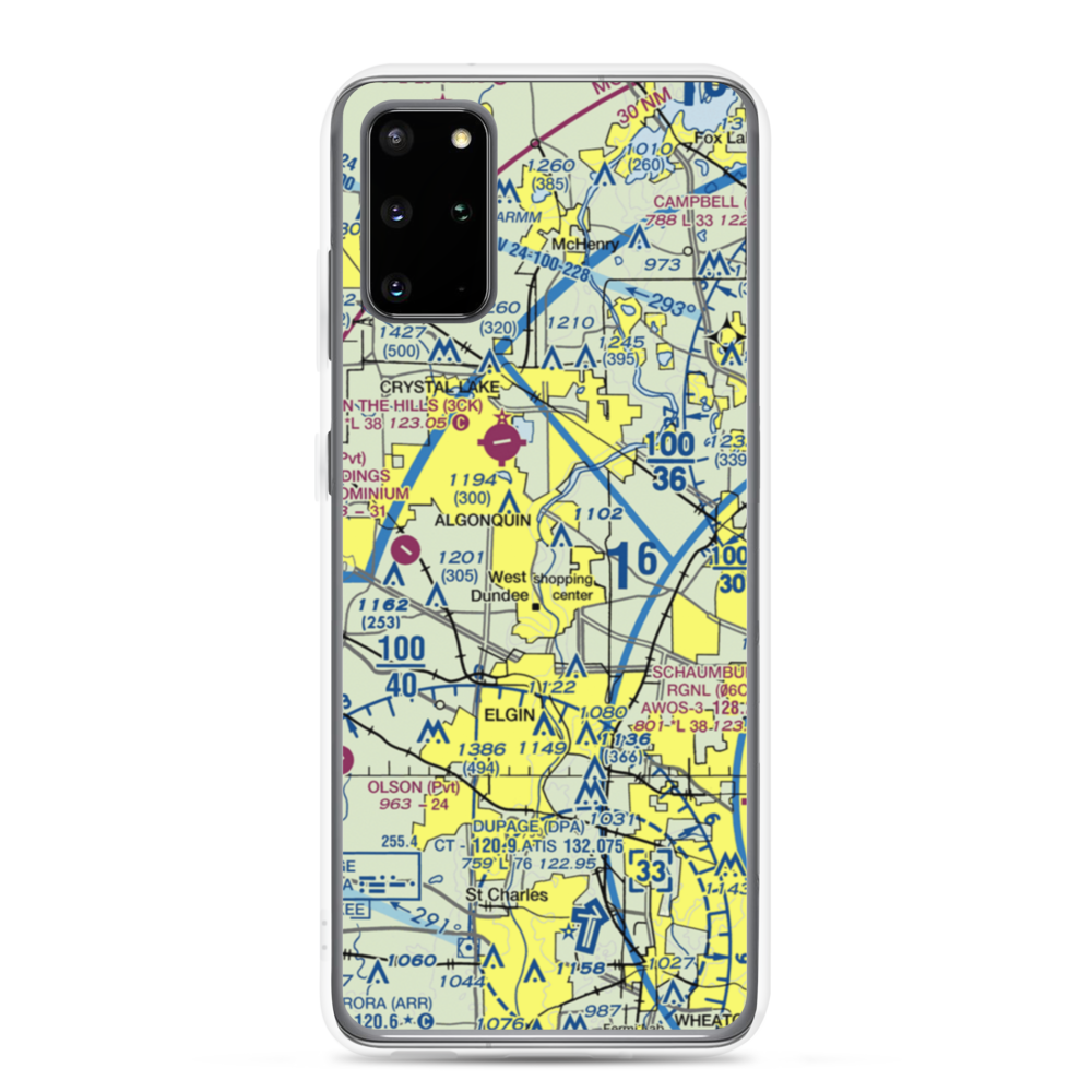Brunner Airport (04LL) VFR Sectional Samsung Case Samsung Galaxy S20 Plus model shown