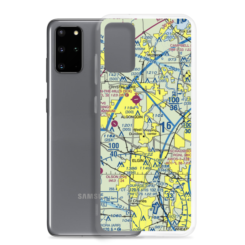 Brunner Airport (04LL) VFR Sectional Samsung Case Samsung Galaxy S20 Plus model shown