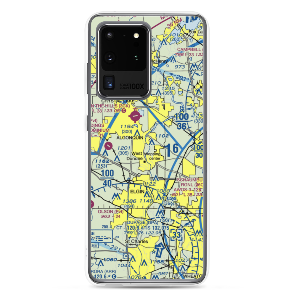 Brunner Airport (04LL) VFR Sectional Samsung Case Samsung Galaxy S20 Ultra model shown