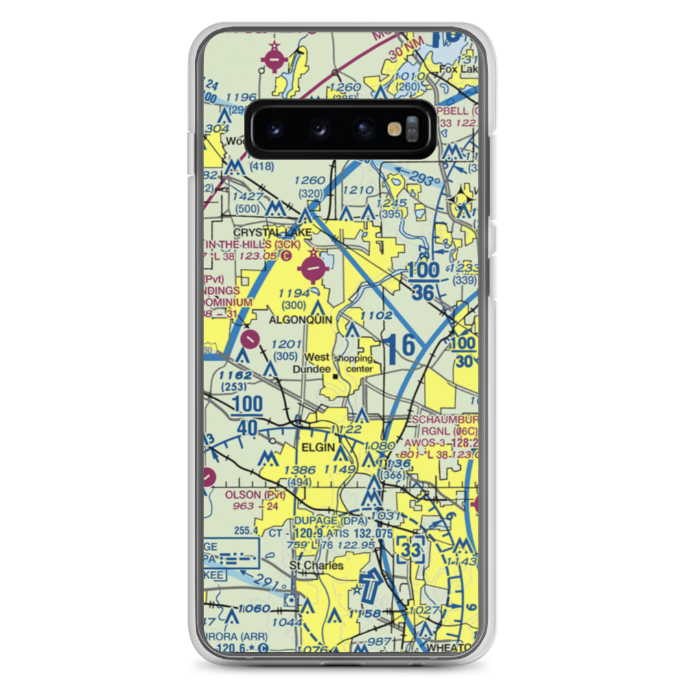 Brunner Airport (04LL) VFR Sectional Samsung Case Samsung Galaxy S10+ model shown