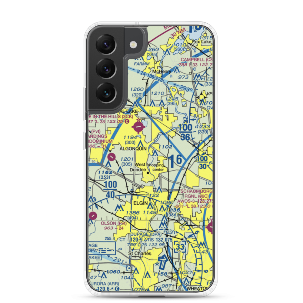 Brunner Airport (04LL) VFR Sectional Samsung Case Samsung Galaxy S22 Plus model shown
