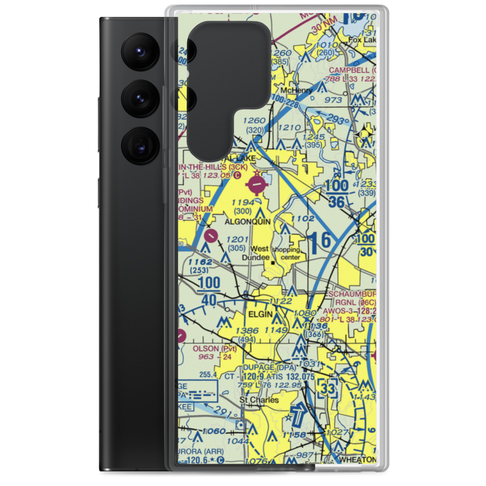 Brunner Airport (04LL) VFR Sectional Samsung Case Samsung Galaxy S22 Ultra model shown