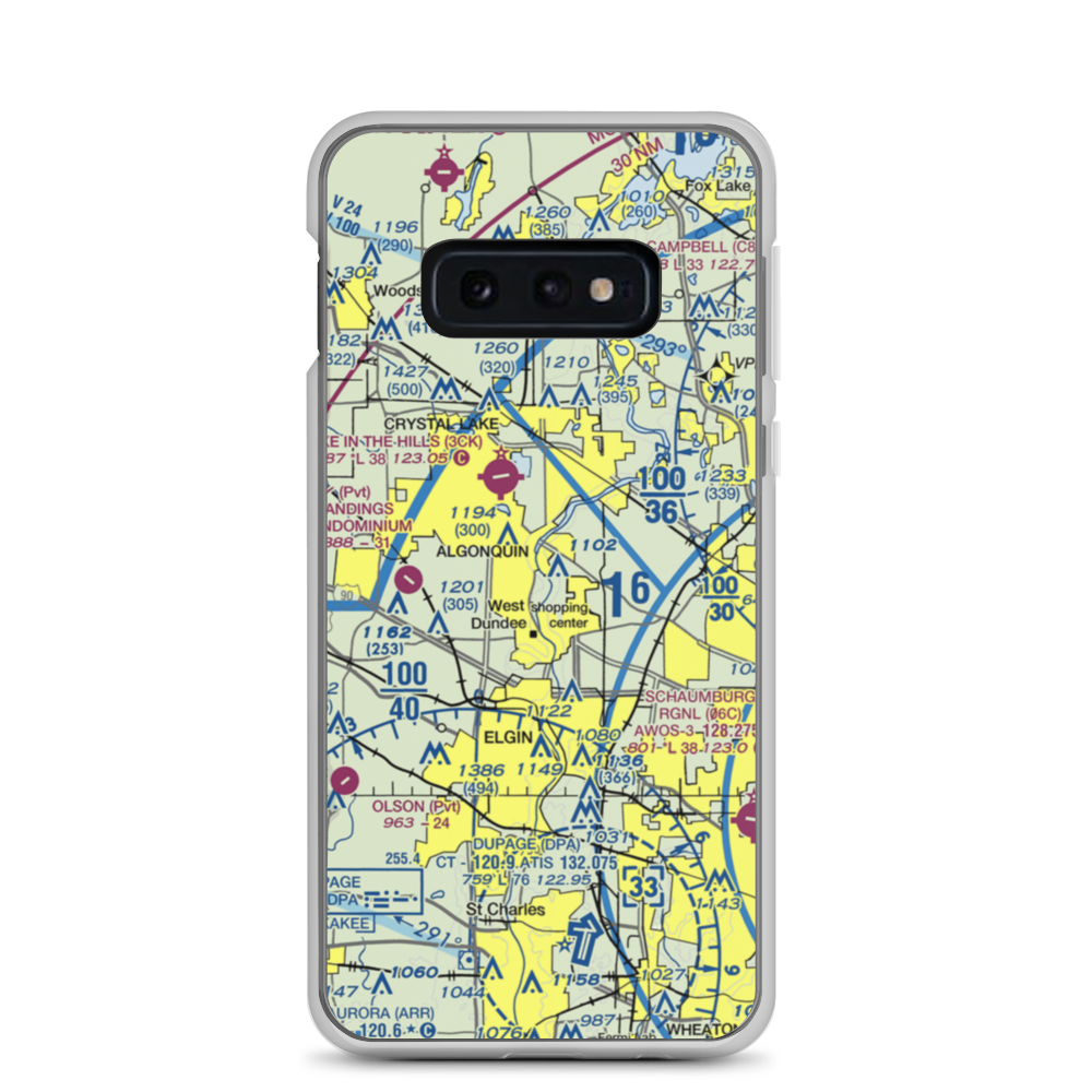Brunner Airport (04LL) VFR Sectional Samsung Case Samsung Galaxy S10e model shown