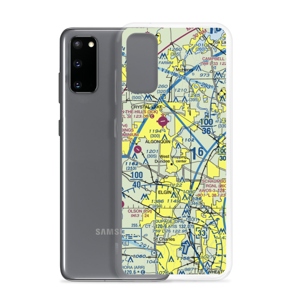 Brunner Airport (04LL) VFR Sectional Samsung Case Samsung Galaxy S20 model shown