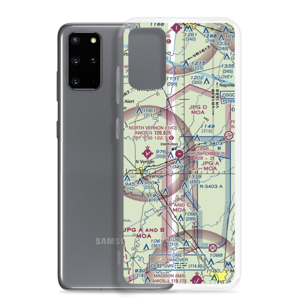 Brush Creek Airport (8IN7) VFR Sectional Samsung Case Samsung Galaxy S20 Plus model shown