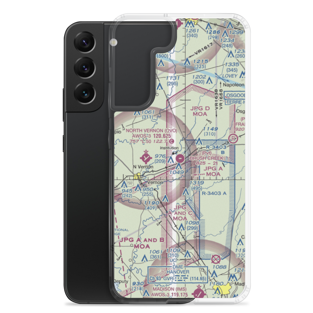 Brush Creek Airport (8IN7) VFR Sectional Samsung Case Samsung Galaxy S22 Plus model shown