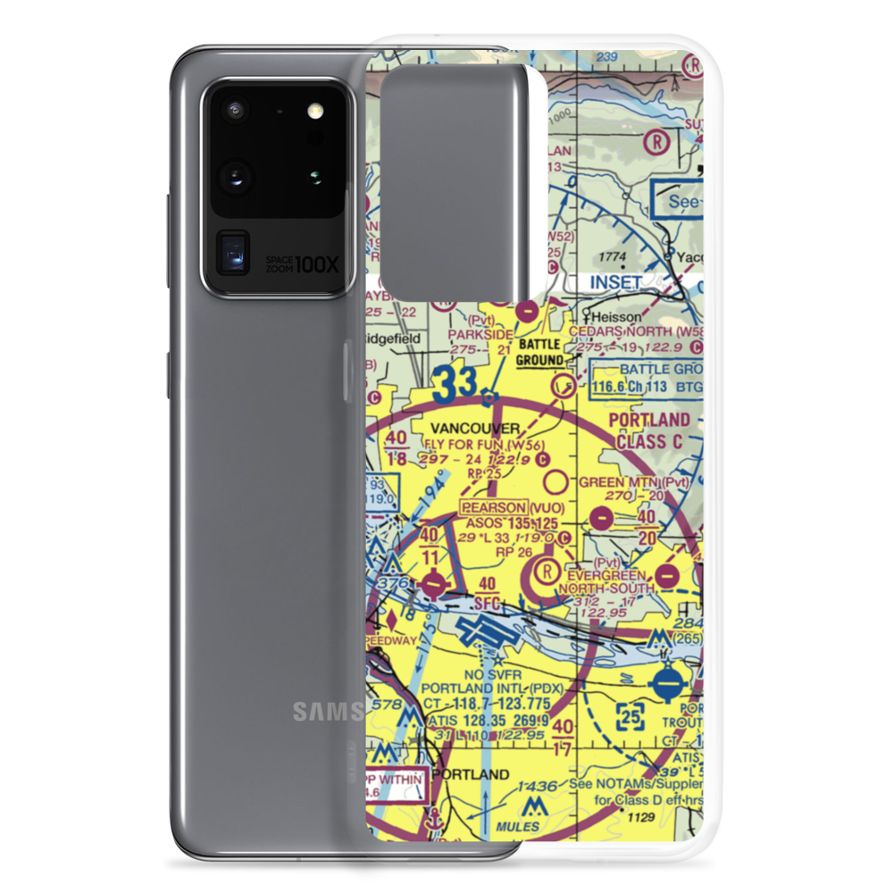 Brush Prairie Aerodrome (5WA9) VFR Sectional Samsung Case Samsung Galaxy S20 Ultra model shown