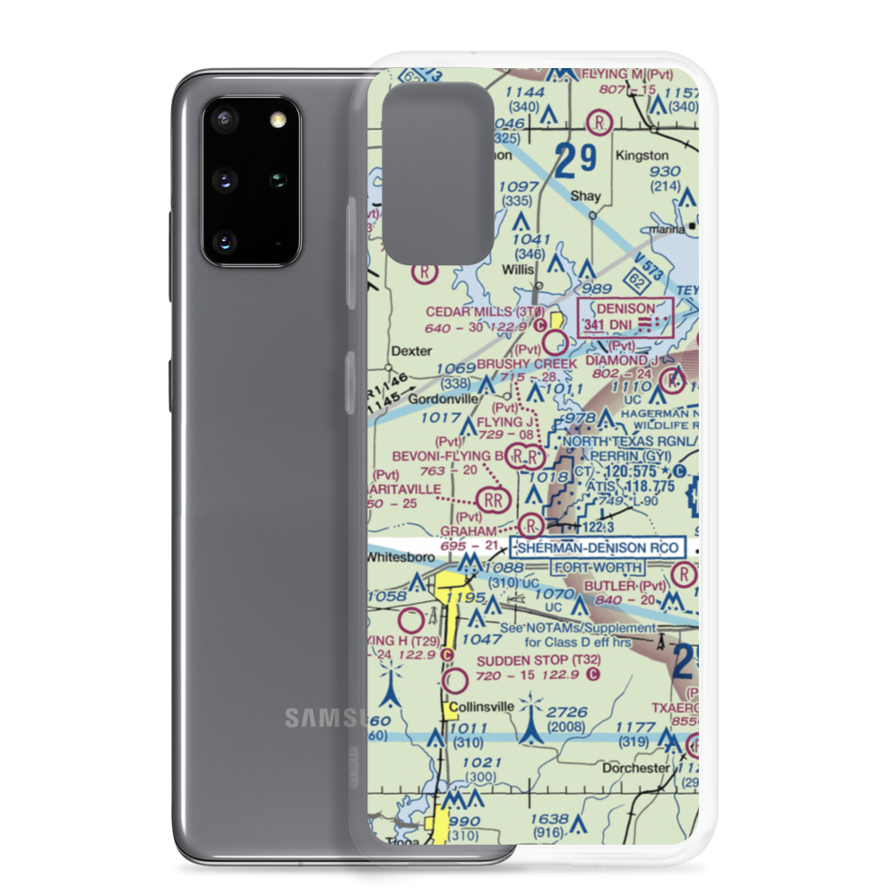 Brushy Creek Airport (69XS) VFR Sectional Samsung Case Samsung Galaxy S20 Plus model shown