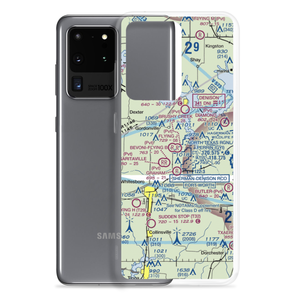Brushy Creek Airport (69XS) VFR Sectional Samsung Case Samsung Galaxy S20 Ultra model shown