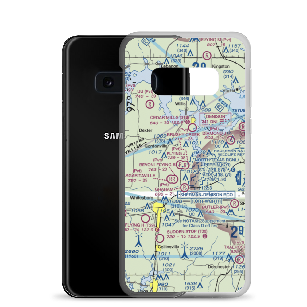 Brushy Creek Airport (69XS) VFR Sectional Samsung Case Samsung Galaxy S10e model shown