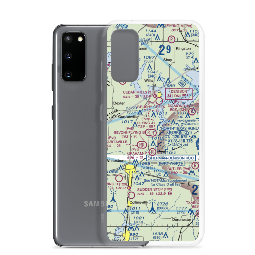 Brushy Creek Airport (69XS) VFR Sectional Samsung Case Samsung Galaxy S20 model shown