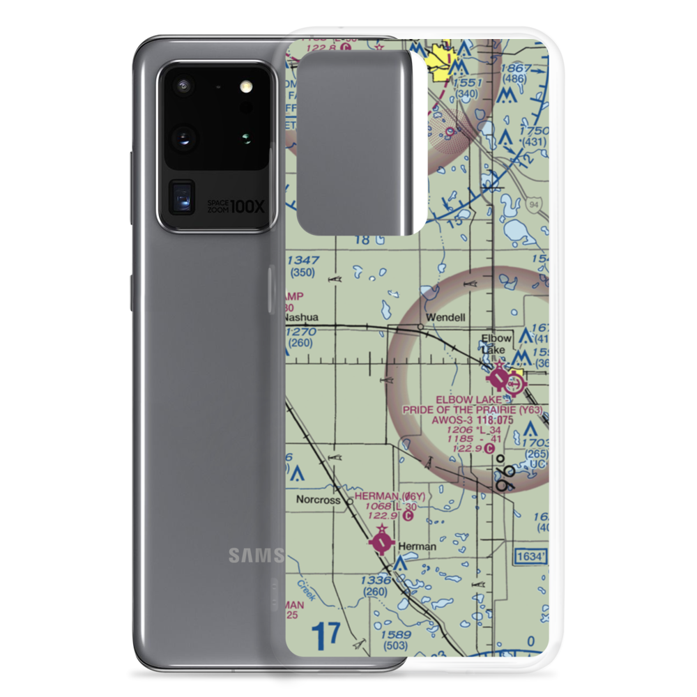 Brutlag Farms Airport (92MN) VFR Sectional Samsung Case Samsung Galaxy S20 Ultra model shown