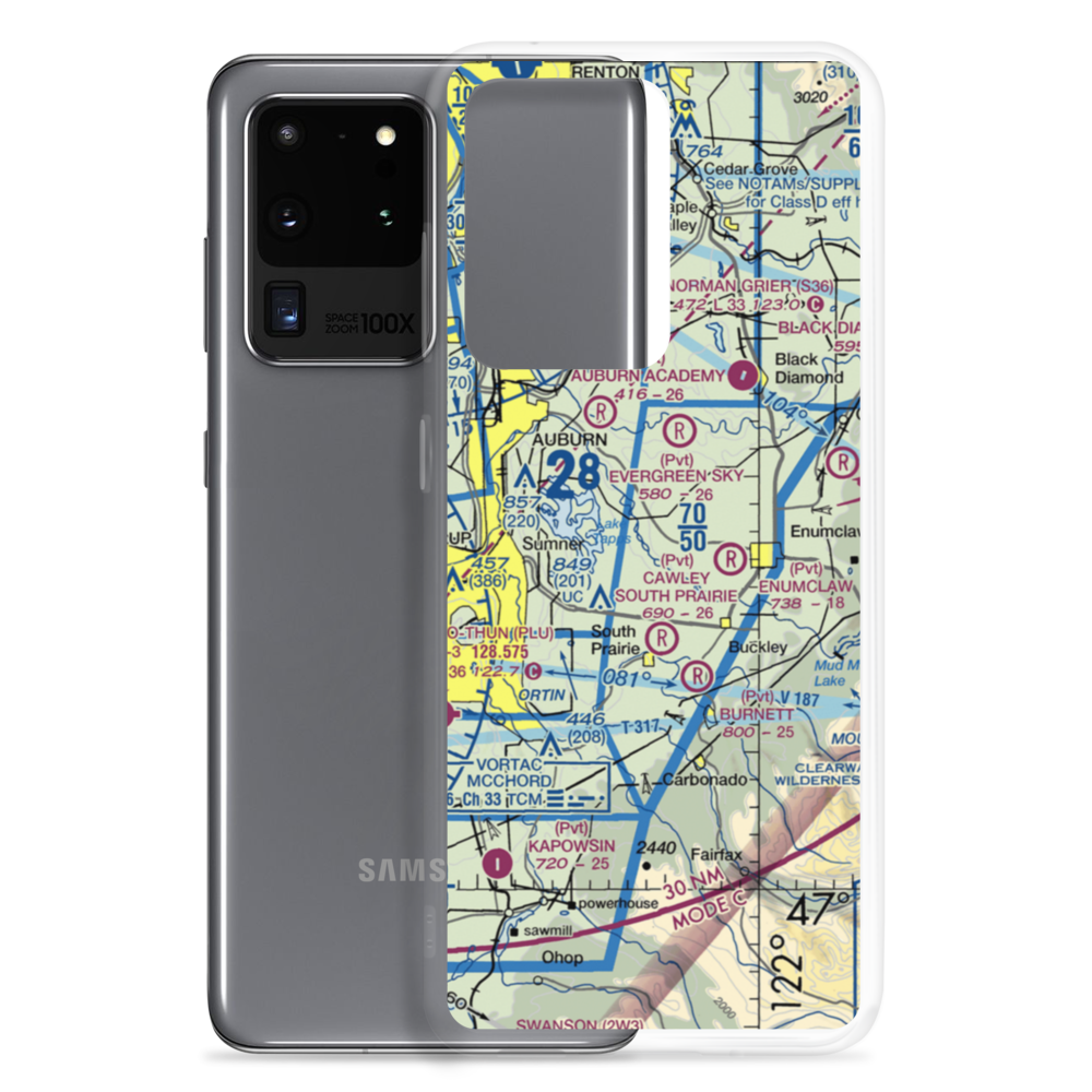 Bryan Airport (WN87) VFR Sectional Samsung Case Samsung Galaxy S20 Ultra model shown