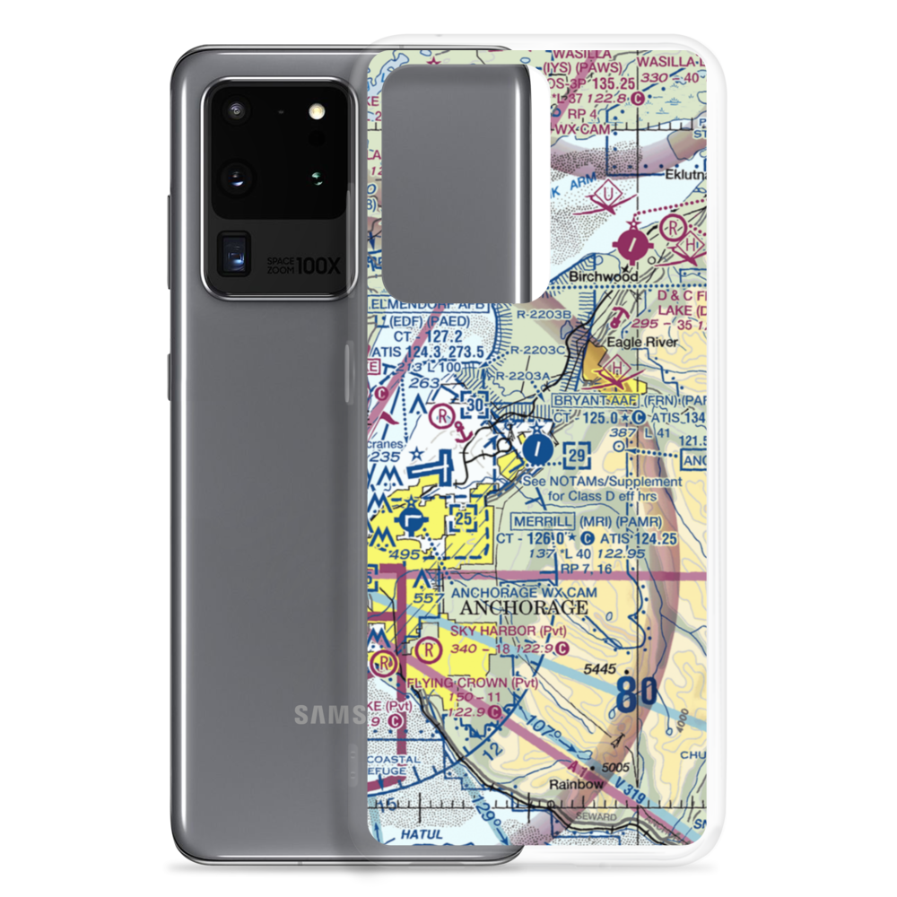 Bryant Army Heliport (FRN) VFR Sectional Samsung Case Samsung Galaxy S20 Ultra model shown