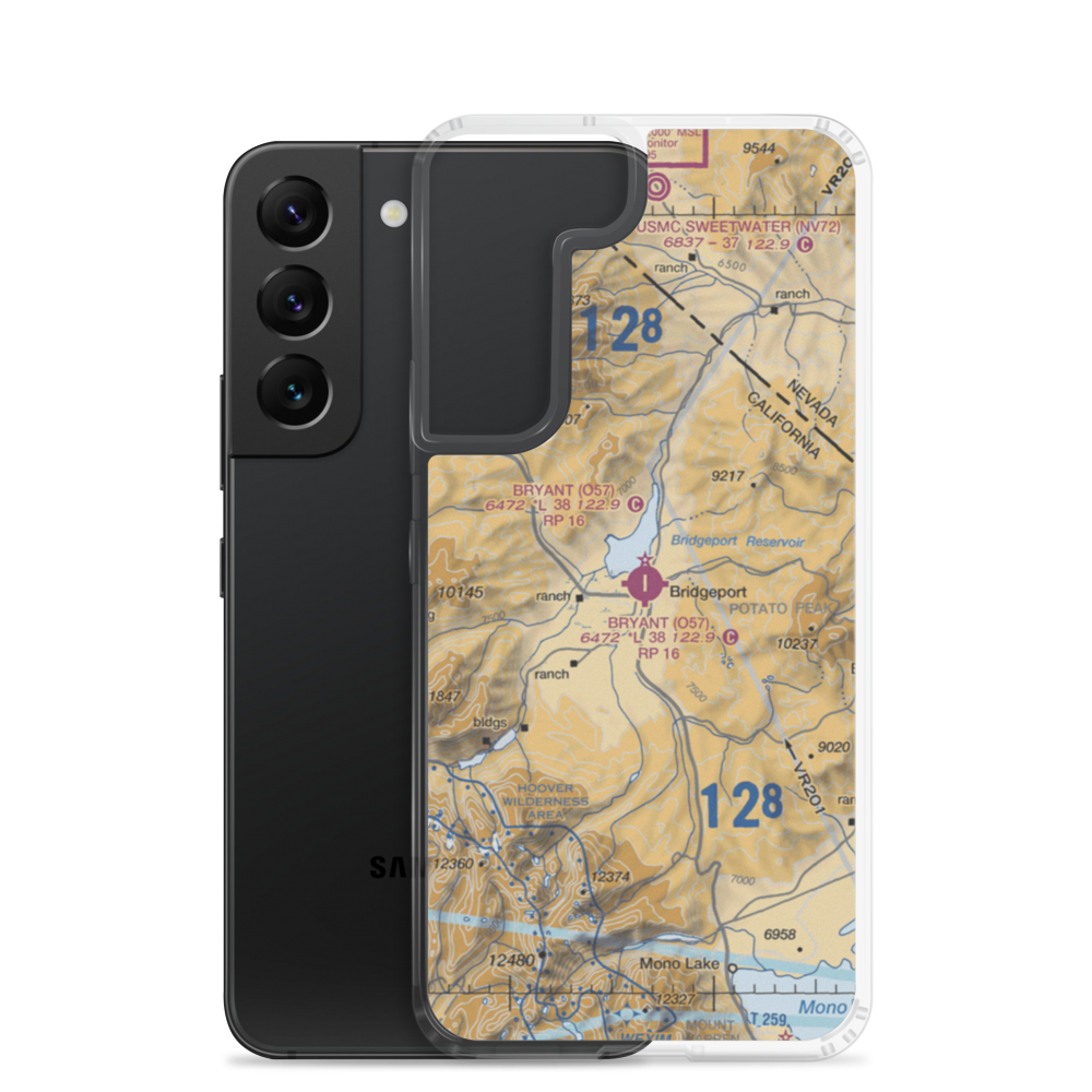 Bryant Field (O57) VFR Sectional Samsung Case Samsung Galaxy S22 model shown