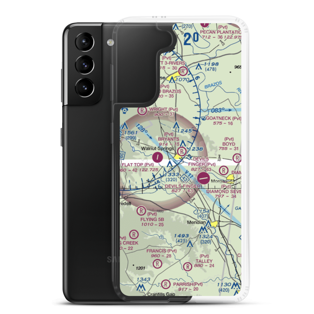 Bryant's Landing Airport (TS03) VFR Sectional Samsung Case Samsung Galaxy S21 Plus model shown