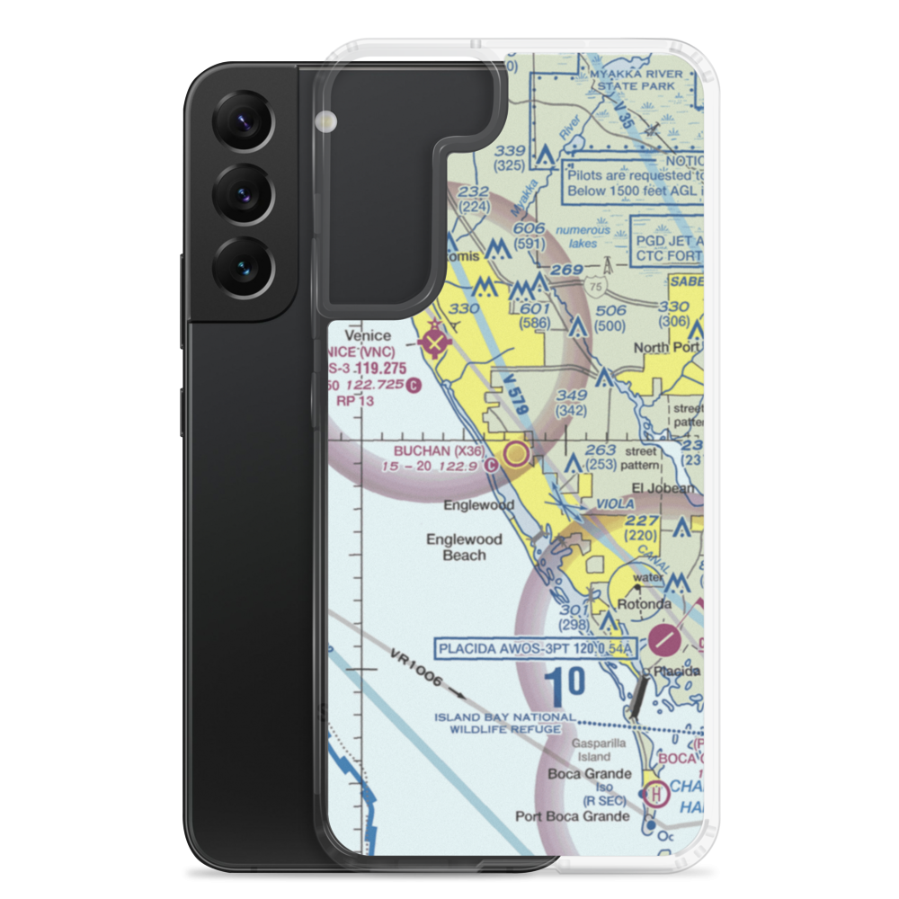 Buchan Airport (X36) VFR Sectional Samsung Case Samsung Galaxy S22 Plus model shown