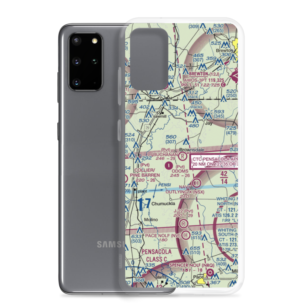 Buchanan Airport (56FL) VFR Sectional Samsung Case Samsung Galaxy S20 Plus model shown
