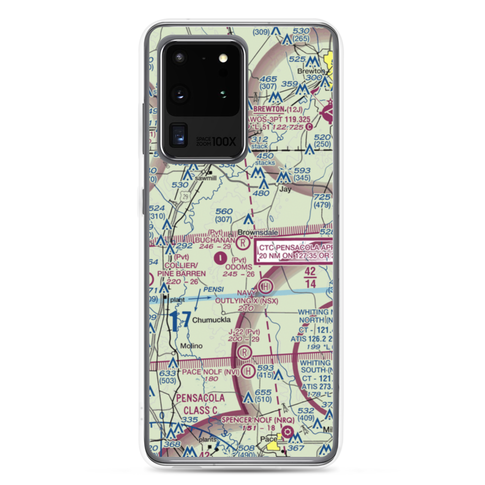 Buchanan Airport (56FL) VFR Sectional Samsung Case Samsung Galaxy S20 Ultra model shown