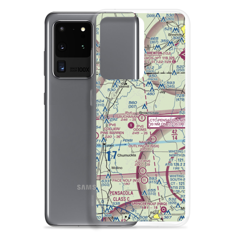 Buchanan Airport (56FL) VFR Sectional Samsung Case Samsung Galaxy S20 Ultra model shown