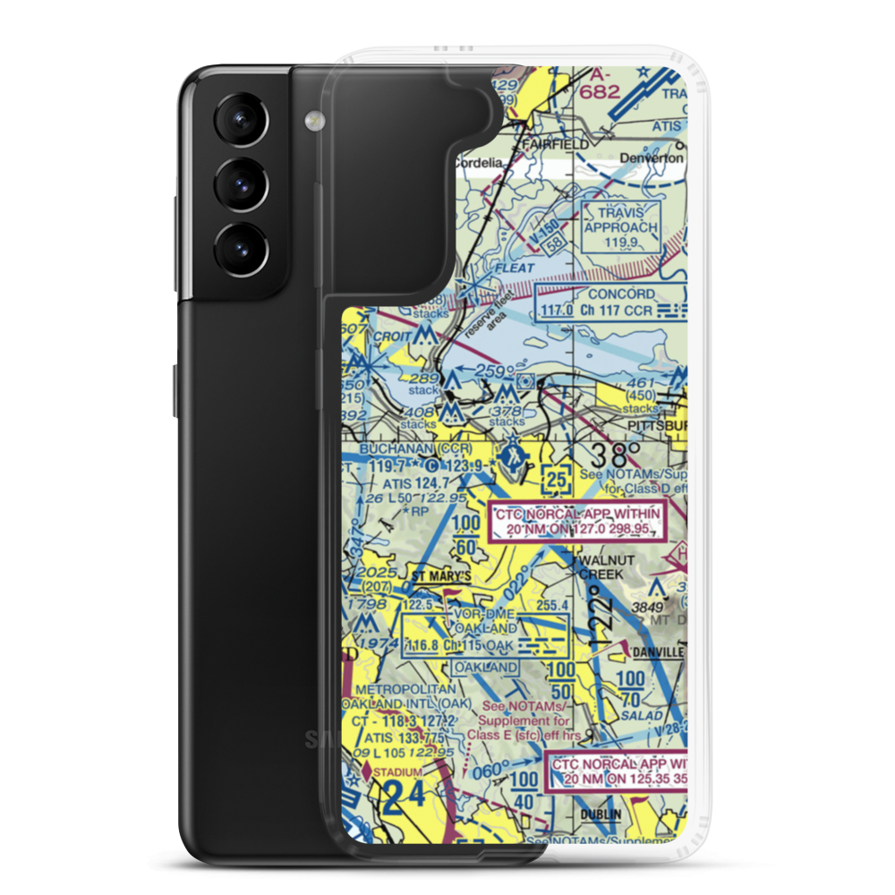 Buchanan Field (CCR) VFR Sectional Samsung Case Samsung Galaxy S21 Plus model shown