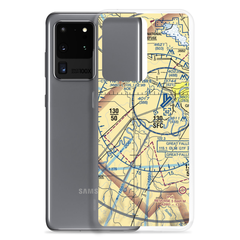 Buchanan Ranch Airport (MT75) VFR Sectional Samsung Case Samsung Galaxy S20 Ultra model shown