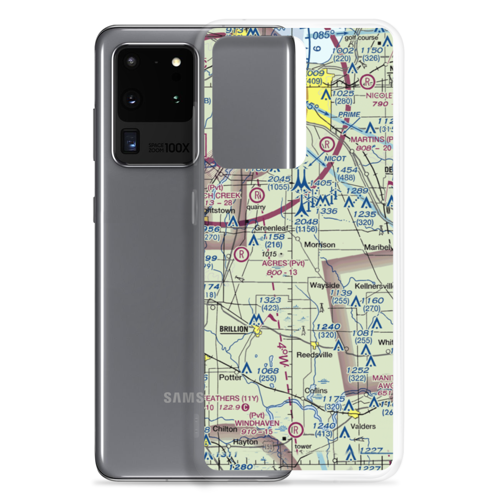 Buchholz Farm Airport (9WI3) VFR Sectional Samsung Case Samsung Galaxy S20 Ultra model shown