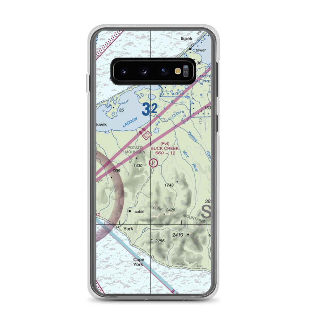 Buck Creek Airport (AK98) VFR Sectional Samsung Case Samsung Galaxy S10 model shown