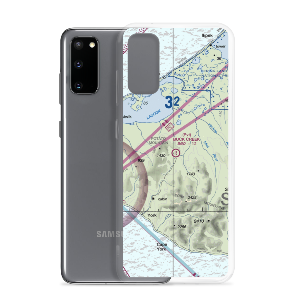 Buck Creek Airport (AK98) VFR Sectional Samsung Case Samsung Galaxy S20 model shown